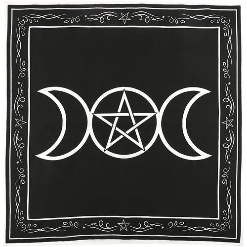 Triple Moon Goddess Altar Cloth