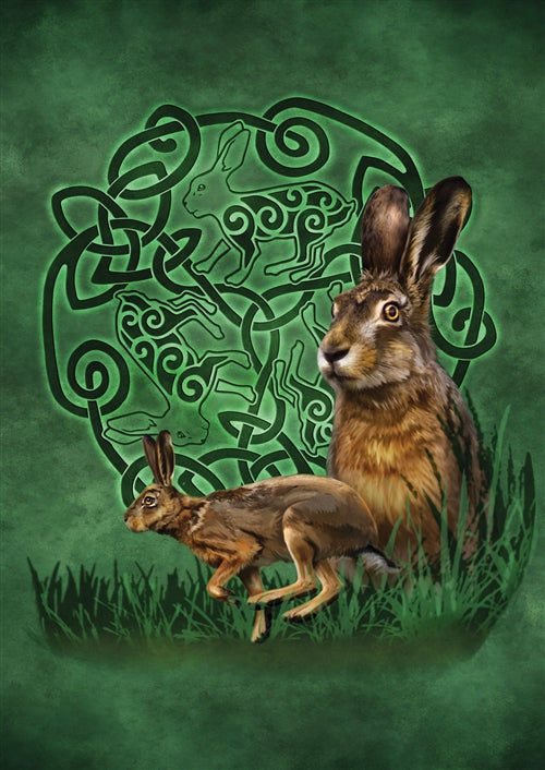 Celtic Hare Card - 6 pack