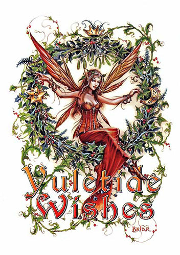 Briar Mistletoe Fairy Midwinter Card - 6 pack