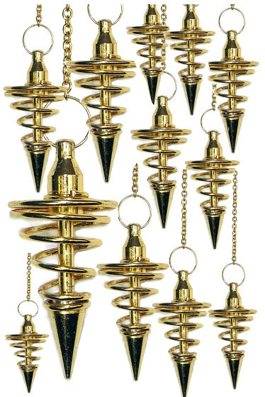 Gold Metal Spiral Pendulums(12 pcs)