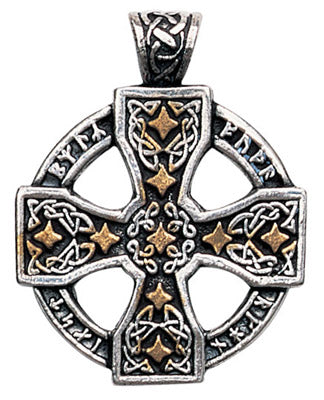 Runic Celtic Cross Pendant for Knowledge and Magical Ability