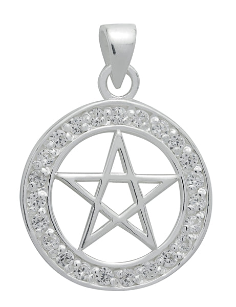 Brilliant Silver Pentagram for Success