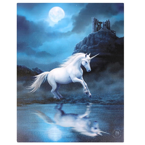 Moonlight Unicorn Canvas Print By Anne Stokes