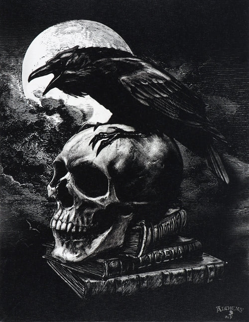 Poe's Raven Canvas Print by Alchemy Gothic of London