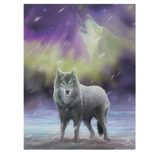 Aura Wolf Canvas Art Print by Anne Stokes